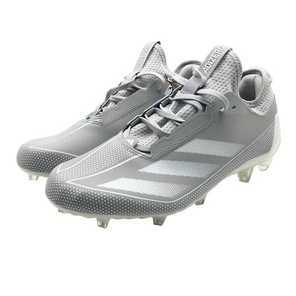 Adidas Mens Adizero Electric 1 Football Cleats Size 8.5 Grey White NWOB - Picture 1 of 11